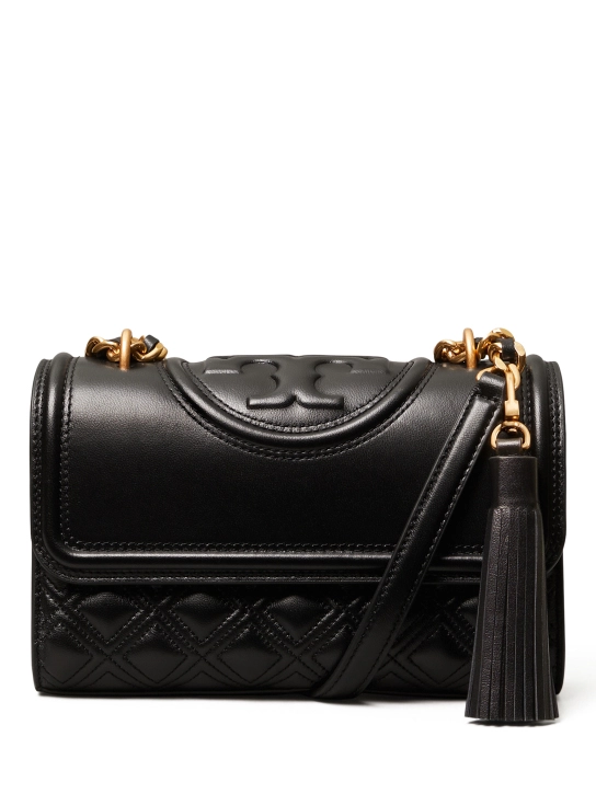 TORY BURCH ΔΕΡΜΑΤΙΝΗ ΤΣΑΝΤΑ ΩΜΟΥ Μαύρο 1 TORY BURCH ΔΕΡΜΑΤΙΝΗ ΤΣΑΝΤΑ ΩΜΟΥ Μαύρο