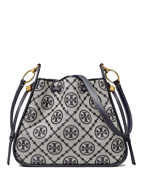TORY BURCH ΤΣΑΝΤΑ ΩΜΟΥ ΜΕ ΜΟΝΟΓΡΑΜΜΑ Μπλε 1 TORY BURCH ΤΣΑΝΤΑ ΩΜΟΥ ΜΕ ΜΟΝΟΓΡΑΜΜΑ Μπλε