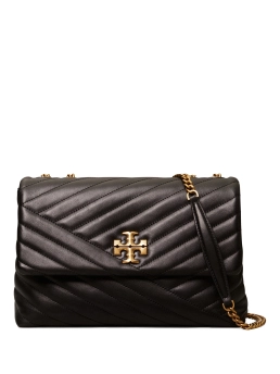 TORY BURCH ΔΕΡΜΑΤΙΝΗ ΤΣΑΝΤΑ ΩΜΟΥ KIRA Μαύρο 5 TORY BURCH ΔΕΡΜΑΤΙΝΗ ΤΣΑΝΤΑ ΩΜΟΥ KIRA Μαύρο - Image 5