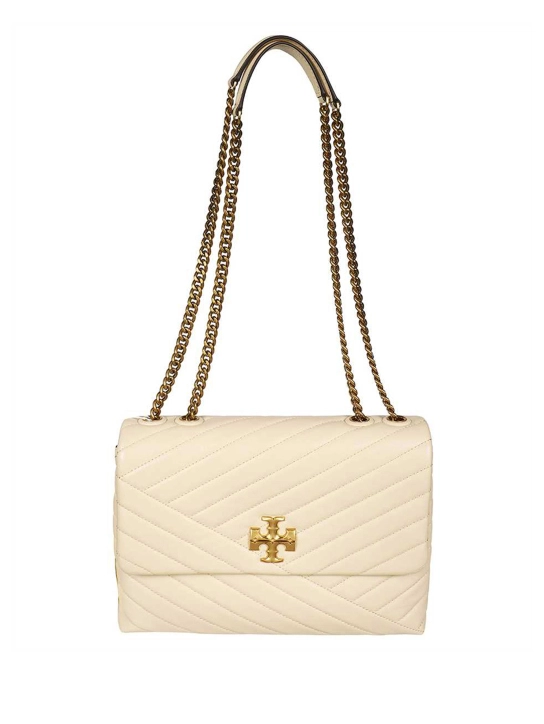 TORY BURCH ΔΕΡΜΑΤΙΝΗ ΤΣΑΝΤΑ ΩΜΟΥ KIRA Λευκό 1 TORY BURCH ΔΕΡΜΑΤΙΝΗ ΤΣΑΝΤΑ ΩΜΟΥ KIRA Λευκό