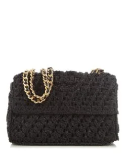 TORY BURCH ΨΑΘΙΝΗ ΤΣΑΝΤΑ ΩΜΟΥ Μαύρο -ΓΥΝΑΙΚΕΙΕΣ ΤΣΑΝΤΕΣ Κατάστημα πωλήσεων 01 138