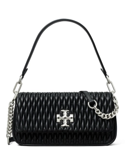 TORY BURCH ΔΕΡΜΑΤΙΝΗ ΤΣΑΝΤΑ ΩΜΟΥ KIRA Μαύρο 5 TORY BURCH ΔΕΡΜΑΤΙΝΗ ΤΣΑΝΤΑ ΩΜΟΥ KIRA Μαύρο - Image 5