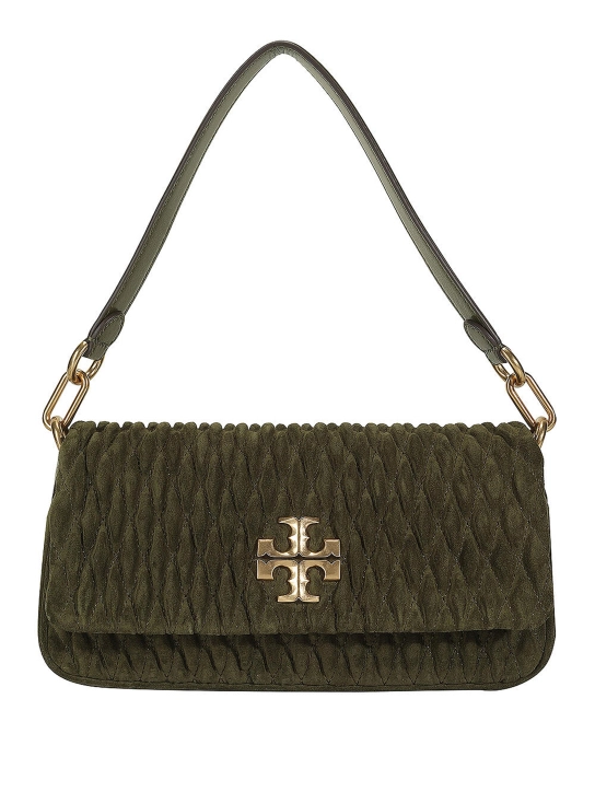 TORY BURCH SUEDE ΤΣΑΝΤΑ ΩΜΟΥ Λαδί 1 TORY BURCH SUEDE ΤΣΑΝΤΑ ΩΜΟΥ Λαδί