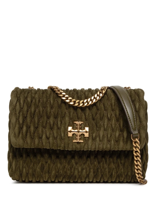 TORY BURCH SUEDE ΤΣΑΝΤΑ ΩΜΟΥ KIRA Λαδί 1 TORY BURCH SUEDE ΤΣΑΝΤΑ ΩΜΟΥ KIRA Λαδί
