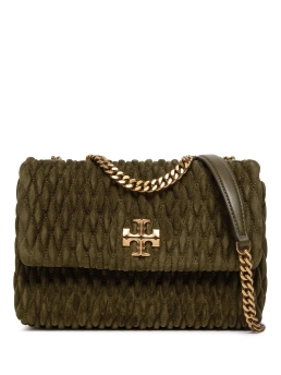 TORY BURCH SUEDE ΤΣΑΝΤΑ ΩΜΟΥ KIRA Λαδί 4 TORY BURCH SUEDE ΤΣΑΝΤΑ ΩΜΟΥ KIRA Λαδί - Image 4