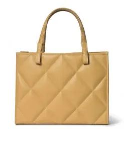 CALLISTA CRAFTS ΔΕΡΜΑΤΙΝΗ ΤΣΑΝΤΑ ΩΜΟΥ MEDIUM CROSS TOTE Κίτρινο