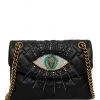 KURT GEIGER ΔΕΡΜΑΤΙΝΗ ΣΤΑΥΡΩΤΗ ΤΣΑΝΤΑ MINI KENSINGTON EYE Μαύρο -ΓΥΝΑΙΚΕΙΕΣ ΤΣΑΝΤΕΣ Κατάστημα πωλήσεων 01 224