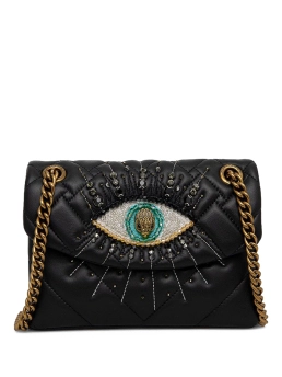 KURT GEIGER ΔΕΡΜΑΤΙΝΗ ΣΤΑΥΡΩΤΗ ΤΣΑΝΤΑ MINI KENSINGTON EYE Μαύρο 5 KURT GEIGER ΔΕΡΜΑΤΙΝΗ ΣΤΑΥΡΩΤΗ ΤΣΑΝΤΑ MINI KENSINGTON EYE Μαύρο - Image 5