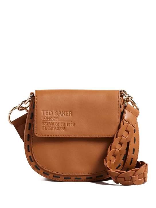 TED BAKER ΔΕΡΜΑΤΙΝΗ ΣΤΑΥΡΩΤΗ ΤΣΑΝΤΑ BRAIDEL Μπεζ 1 TED BAKER ΔΕΡΜΑΤΙΝΗ ΣΤΑΥΡΩΤΗ ΤΣΑΝΤΑ BRAIDEL Μπεζ