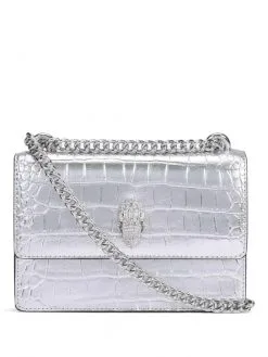 KURT GEIGER ΣΤΑΥΡΩΤΗ ΤΣΑΝΤΑ SHOREDITCH SMALL Γκρι