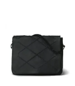 CALLISTA CRAFTS ΔΕΡΜΑΤΙΝΗ ΤΣΑΝΤΑ FLAP Μαύρο