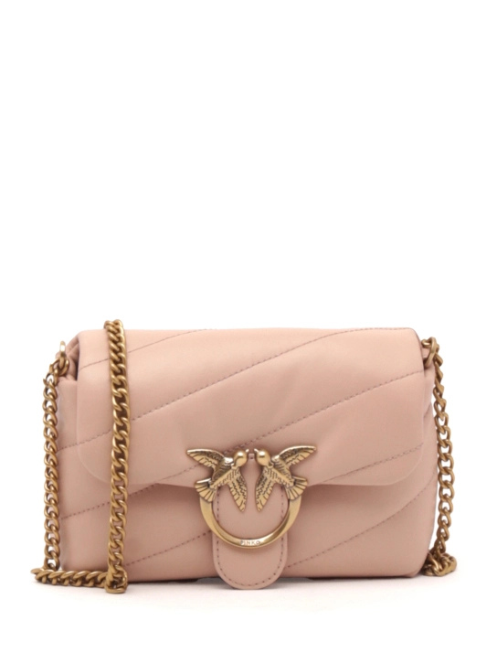 PINKO ΔΕΡΜΑΤΙΝΗ ΤΣΑΝΤΑ LOVE BABY PUFF MAXY 1 PINKO ΔΕΡΜΑΤΙΝΗ ΤΣΑΝΤΑ LOVE BABY PUFF MAXY