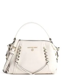 MICHAEL MICHAEL KORS ΔΕΡΜΑΤΙΝΗ ΤΣΑΝΤΑ ΩΜΟΥ Λευκό