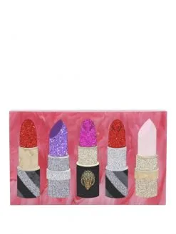 KURT GEIGER CLUTCH LIPSTICK Φούξια
