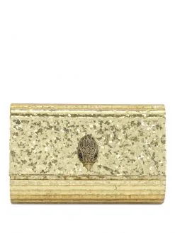 KURT GEIGER ΤΣΑΝΤΑ ΦΑΚΕΛΟΣ ΜΕ GLITTER EAGLE CLUTCH Χρυσό