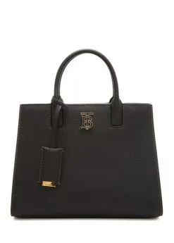 BURBERRY ΔΕΡΜΑΤΙΝΗ ΤΣΑΝΤΑ ΧΕΙΡΟΣ Μαύρο