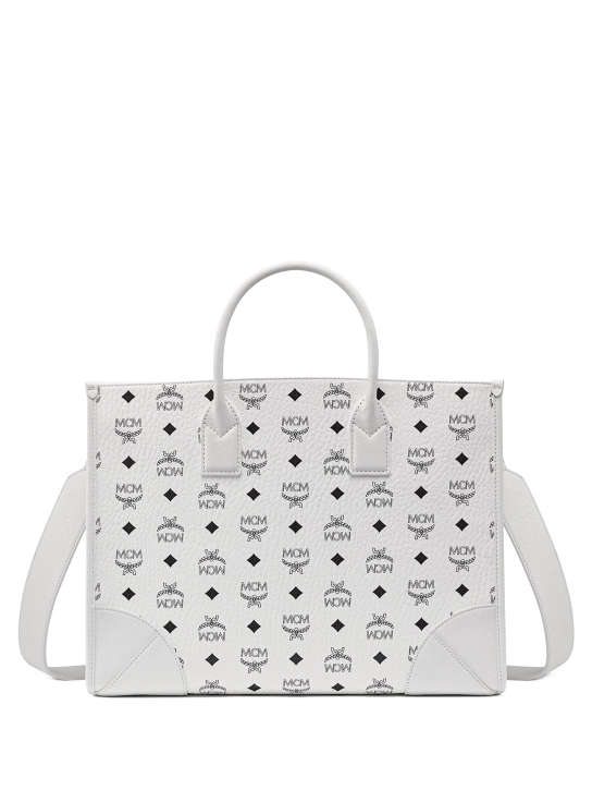 MCM ΤΣΑΝΤΑ ΩΜΟΥ ΜΕ LOGO PRINT Λευκό 1 MCM ΤΣΑΝΤΑ ΩΜΟΥ ΜΕ LOGO PRINT Λευκό