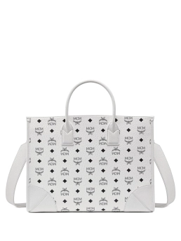 MCM ΤΣΑΝΤΑ ΩΜΟΥ ΜΕ LOGO PRINT Λευκό 4 MCM ΤΣΑΝΤΑ ΩΜΟΥ ΜΕ LOGO PRINT Λευκό - Image 4