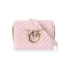 PINKO ΔΕΡΜΑΤΙΝΗ ΤΣΑΝΤΑ ΩΜΟΥ MINI LOVE Ροζ