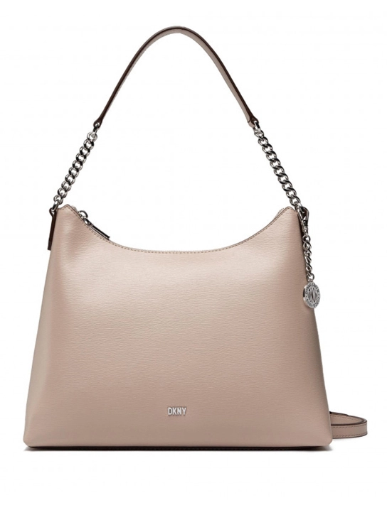 DKNY ΔΕΡΜΑΤΙΝΗ ΤΣΑΝΤΑ ΩΜΟΥ BRYANT Μπεζ 1 DKNY ΔΕΡΜΑΤΙΝΗ ΤΣΑΝΤΑ ΩΜΟΥ BRYANT Μπεζ