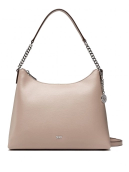 DKNY ΔΕΡΜΑΤΙΝΗ ΤΣΑΝΤΑ ΩΜΟΥ BRYANT Μπεζ 6 DKNY ΔΕΡΜΑΤΙΝΗ ΤΣΑΝΤΑ ΩΜΟΥ BRYANT Μπεζ - Image 6