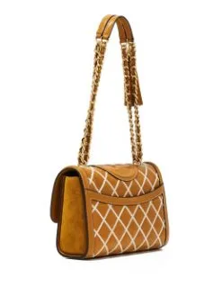 TORY BURCH ΔΕΡΜΑΤΙΝΗ ΚΑΠΙΤΟΝΕ ΤΣΑΝΤΑ ΩΜΟΥ ΜΟΥΣΤΑΡΔΙ -ΓΥΝΑΙΚΕΙΕΣ ΤΣΑΝΤΕΣ Κατάστημα πωλήσεων 02 121