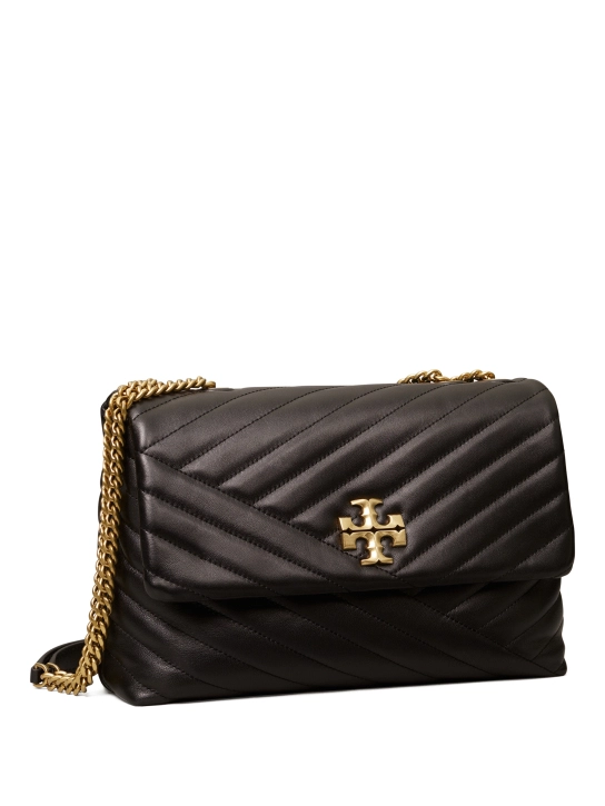 TORY BURCH ΔΕΡΜΑΤΙΝΗ ΤΣΑΝΤΑ ΩΜΟΥ KIRA Μαύρο 2 TORY BURCH ΔΕΡΜΑΤΙΝΗ ΤΣΑΝΤΑ ΩΜΟΥ KIRA Μαύρο - Image 2