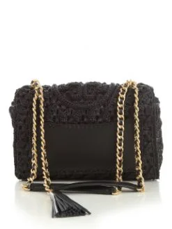 TORY BURCH ΨΑΘΙΝΗ ΤΣΑΝΤΑ ΩΜΟΥ Μαύρο -ΓΥΝΑΙΚΕΙΕΣ ΤΣΑΝΤΕΣ Κατάστημα πωλήσεων 02 133