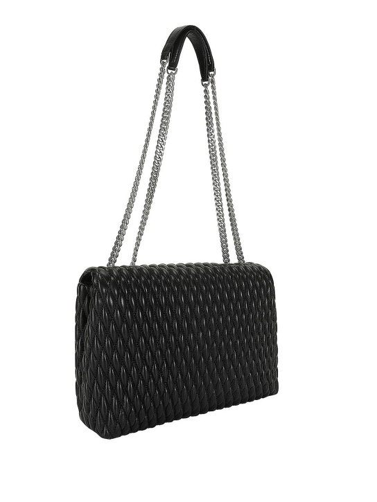 TORY BURCH ΔΕΡΜΑΤΙΝΗ ΤΣΑΝΤΑ ΩΜΟΥ KIRA Μαύρο 2 TORY BURCH ΔΕΡΜΑΤΙΝΗ ΤΣΑΝΤΑ ΩΜΟΥ KIRA Μαύρο - Image 2