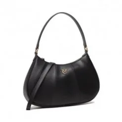 PINKO ΔΕΡΜΑΤΙΝΗ ΤΣΑΝΤΑ ΩΜΟΥ HALF MOON Μαύρο -ΓΥΝΑΙΚΕΙΕΣ ΤΣΑΝΤΕΣ Κατάστημα πωλήσεων 02 163