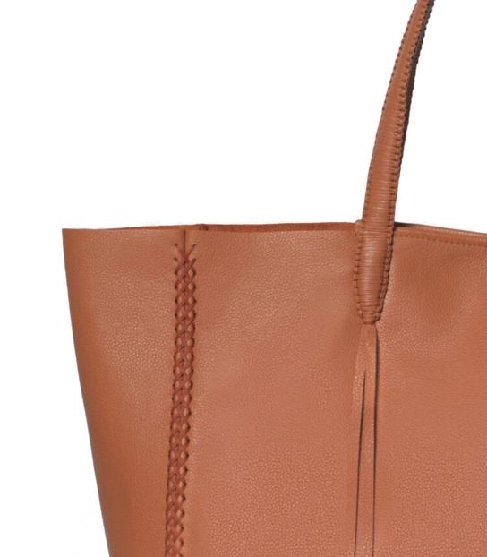 CALLISTA CRAFTS ΔΕΡΜΑΤΙΝΗ ΤΣΑΝΤΑ TOTE Πορτοκαλί 2 CALLISTA CRAFTS ΔΕΡΜΑΤΙΝΗ ΤΣΑΝΤΑ TOTE Πορτοκαλί - Image 2