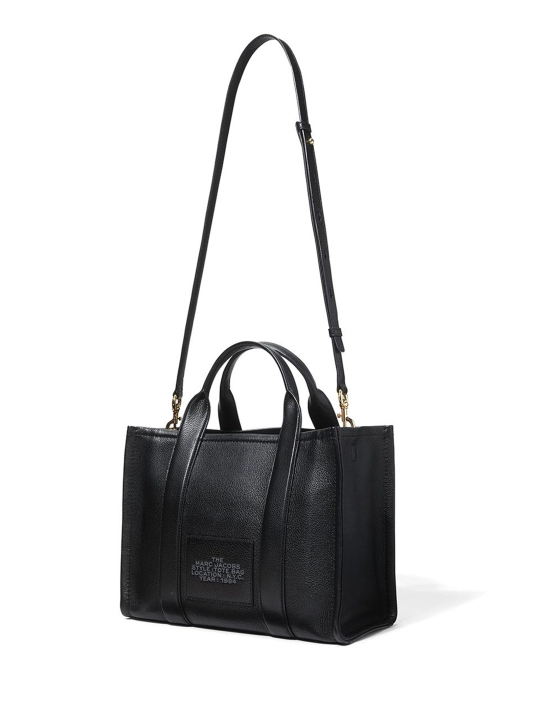 MARC JACOBS ΔΕΡΜΑΤΙΝΗ ΤΣΑΝΤΑ ΧΕΙΡΟΣ THE MEDIUM TOTE Μαύρο 2 MARC JACOBS ΔΕΡΜΑΤΙΝΗ ΤΣΑΝΤΑ ΧΕΙΡΟΣ THE MEDIUM TOTE Μαύρο - Image 2