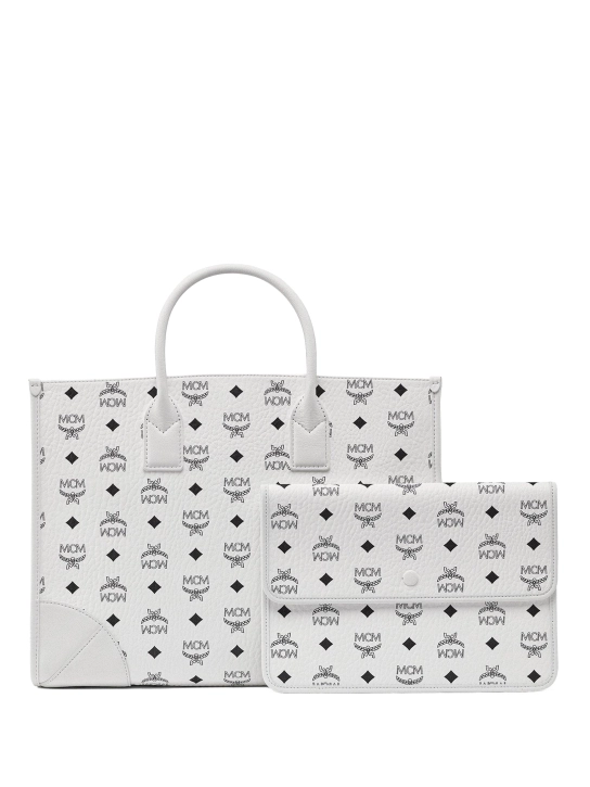 MCM ΤΣΑΝΤΑ ΩΜΟΥ ΜΕ LOGO PRINT Λευκό 2 MCM ΤΣΑΝΤΑ ΩΜΟΥ ΜΕ LOGO PRINT Λευκό - Image 2