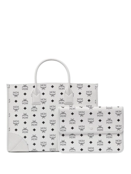 MCM ΤΣΑΝΤΑ ΩΜΟΥ ΜΕ LOGO PRINT Λευκό 5 MCM ΤΣΑΝΤΑ ΩΜΟΥ ΜΕ LOGO PRINT Λευκό - Image 5