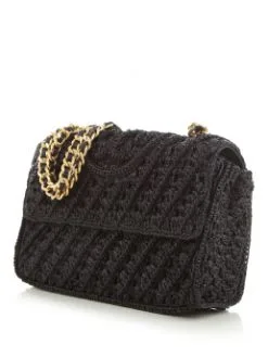 TORY BURCH ΨΑΘΙΝΗ ΤΣΑΝΤΑ ΩΜΟΥ Μαύρο -ΓΥΝΑΙΚΕΙΕΣ ΤΣΑΝΤΕΣ Κατάστημα πωλήσεων 03 105