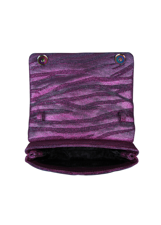 KURT GEIGER MINI ΤΣΑΝΤΑ ΧΙΑΣΤΙ LUREX KENSINGTON Μωβ 3 KURT GEIGER MINI ΤΣΑΝΤΑ ΧΙΑΣΤΙ LUREX KENSINGTON Μωβ - Image 3