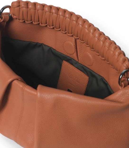 CALLISTA CRAFTS ΔΕΡΜΑΤΙΝΗ ΤΣΑΝΤΑ MAXI PLEATED CLUTCH Πορτοκαλί 3 CALLISTA CRAFTS ΔΕΡΜΑΤΙΝΗ ΤΣΑΝΤΑ MAXI PLEATED CLUTCH Πορτοκαλί - Image 3