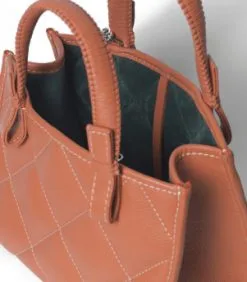 CALLISTA CRAFTS ΔΕΡΜΑΤΙΝΗ ΤΣΑΝΤΑ MINI CROSS TOTE Πορτοκαλί -ΓΥΝΑΙΚΕΙΕΣ ΤΣΑΝΤΕΣ Κατάστημα πωλήσεων 04 129