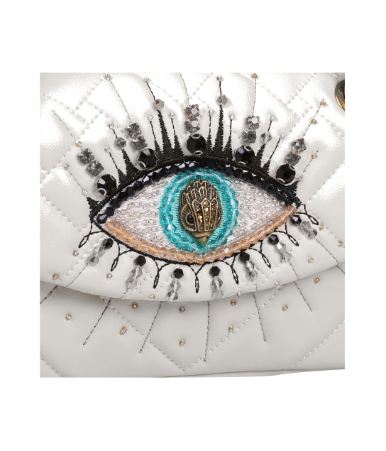 KURT GEIGER ΜΙΝΙ ΤΣΑΝΤΑ ΧΙΑΣΤΙ KENSINGTON EYE Λευκό 4 KURT GEIGER ΜΙΝΙ ΤΣΑΝΤΑ ΧΙΑΣΤΙ KENSINGTON EYE Λευκό - Image 4