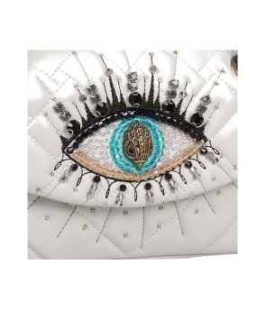 KURT GEIGER ΜΙΝΙ ΤΣΑΝΤΑ ΧΙΑΣΤΙ KENSINGTON EYE Λευκό 8 KURT GEIGER ΜΙΝΙ ΤΣΑΝΤΑ ΧΙΑΣΤΙ KENSINGTON EYE Λευκό - Image 8