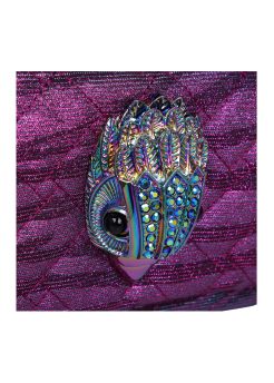 KURT GEIGER MINI ΤΣΑΝΤΑ ΧΙΑΣΤΙ LUREX KENSINGTON Μωβ 8 KURT GEIGER MINI ΤΣΑΝΤΑ ΧΙΑΣΤΙ LUREX KENSINGTON Μωβ - Image 8