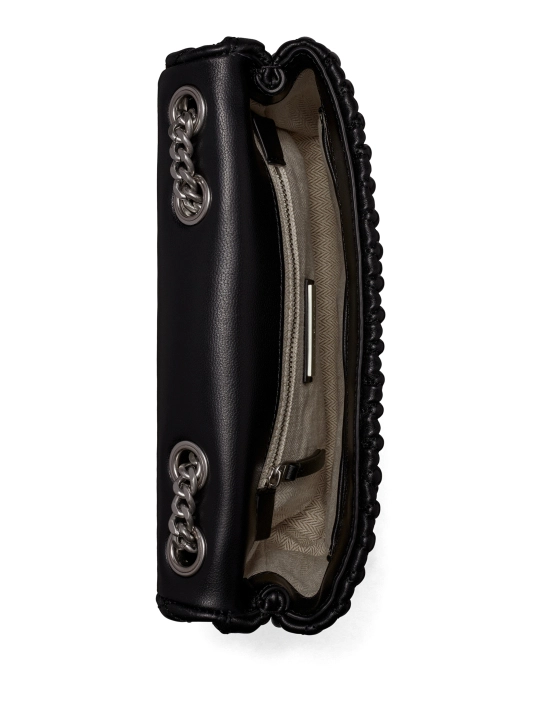 TORY BURCH ΔΕΡΜΑΤΙΝΗ ΤΣΑΝΤΑ ΩΜΟΥ KIRA Μαύρο 4 TORY BURCH ΔΕΡΜΑΤΙΝΗ ΤΣΑΝΤΑ ΩΜΟΥ KIRA Μαύρο - Image 4