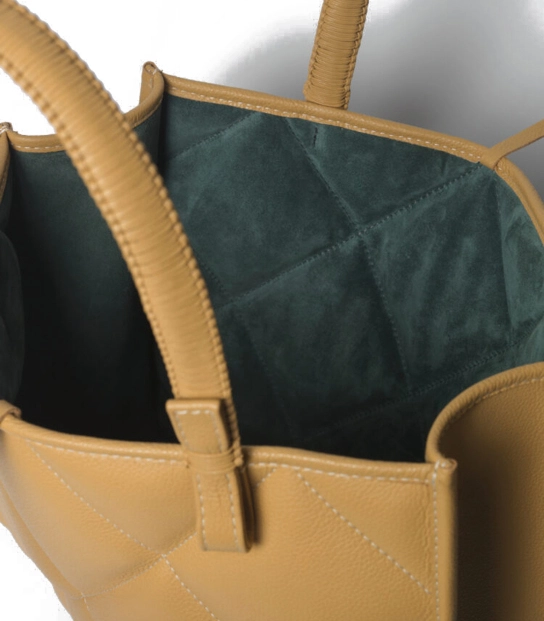 CALLISTA CRAFTS ΔΕΡΜΑΤΙΝΗ ΤΣΑΝΤΑ ΩΜΟΥ MEDIUM CROSS TOTE Κίτρινο 5 CALLISTA CRAFTS ΔΕΡΜΑΤΙΝΗ ΤΣΑΝΤΑ ΩΜΟΥ MEDIUM CROSS TOTE Κίτρινο - Image 5