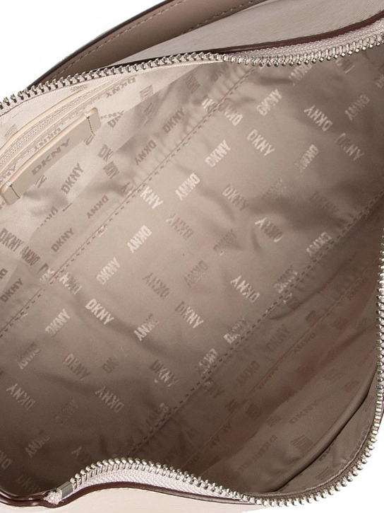 DKNY ΔΕΡΜΑΤΙΝΗ ΤΣΑΝΤΑ ΩΜΟΥ BRYANT Μπεζ 5 DKNY ΔΕΡΜΑΤΙΝΗ ΤΣΑΝΤΑ ΩΜΟΥ BRYANT Μπεζ - Image 5