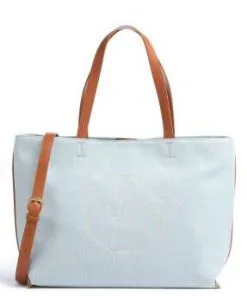 PINKO ΤΣΑΝΤΑ TOTE EVERYDAY LOGOMANIA Γαλάζιο -ΓΥΝΑΙΚΕΙΕΣ ΤΣΑΝΤΕΣ Κατάστημα πωλήσεων 10 1