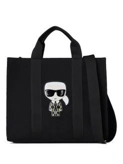 KARL LAGERFELD ΤΣΑΝΤΑ ΧΕΙΡΟΣ ΜΕ ΣΧΕΔΙΟ Μαύρο