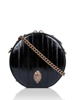 KURT GEIGER ΣΤΑΥΡΩΤΗ ΤΣΑΝΤΑ ΜΕ ΑΛΥΣΙΔΑ SHOREDITCH ROUND Μαύρο