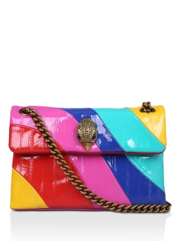 KURT GEIGER ΔΕΡΜΑΤΙΝΗ ΣΤΑΥΡΩΤΗ ΤΣΑΝΤΑ KENSINGTON MINI Πολύχρωμο 4 KURT GEIGER ΔΕΡΜΑΤΙΝΗ ΣΤΑΥΡΩΤΗ ΤΣΑΝΤΑ KENSINGTON MINI Πολύχρωμο - Image 4