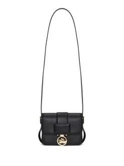 LONGCHAMP ΔΕΡΜΑΤΙΝΗ ΣΤΑΥΡΩΤΗ ΤΣΑΝΤΑ BOX-TROT S Μαύρο