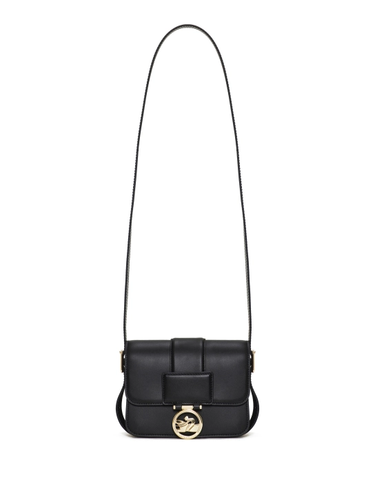 LONGCHAMP ΔΕΡΜΑΤΙΝΗ ΣΤΑΥΡΩΤΗ ΤΣΑΝΤΑ BOX-TROT S Μαύρο 1 LONGCHAMP ΔΕΡΜΑΤΙΝΗ ΣΤΑΥΡΩΤΗ ΤΣΑΝΤΑ BOX-TROT S Μαύρο